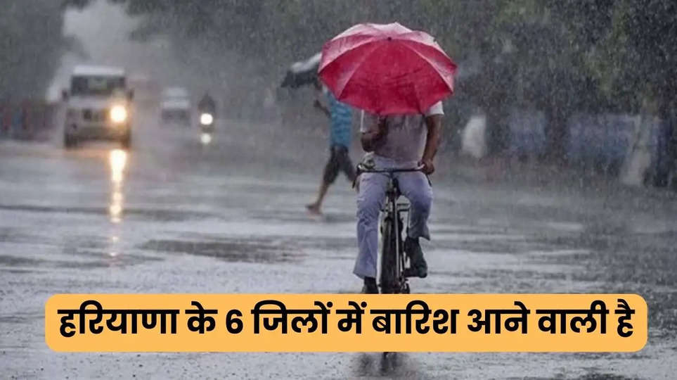 हरियाणा के 6 जिलों में बारिश आने वाली है